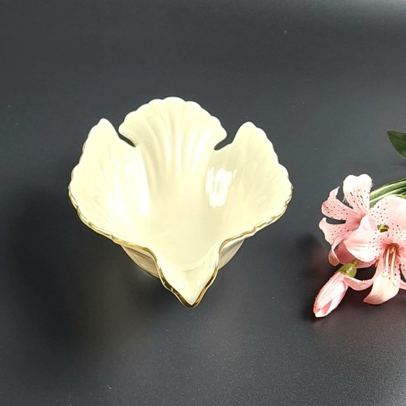 Vintage - Open Candy Dish Dove Collection (Gold) by LENOX - Made in USA - Picture 6 of 12